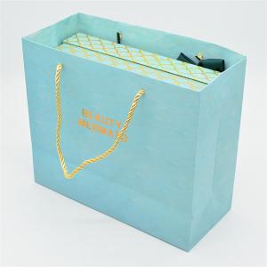 Wholesale CMYK Printing Cosmetic Shopping Bag , 140g Makeup Paper Bag from china suppliers