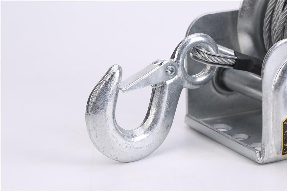 Wholesale Zinc Plated Steel Cable Worm Gear Hand Crank Trailer Winch from china suppliers