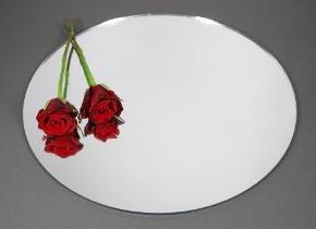 Wholesale Round Shape Acrylic Mirror Sheets With Two Roses from china suppliers