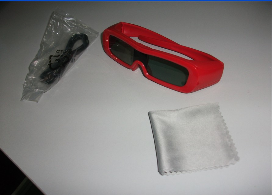 Wholesale PC Plastic Frame Universal Active Shutter 3D Glasses , IR Glasses Wear from china suppliers