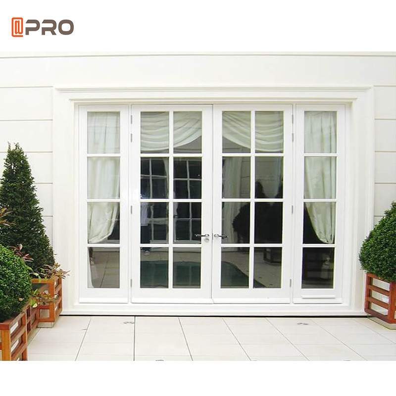 Wholesale White Aluminium Hinged Patio Doors Gold Glass Shower Home Door from china suppliers
