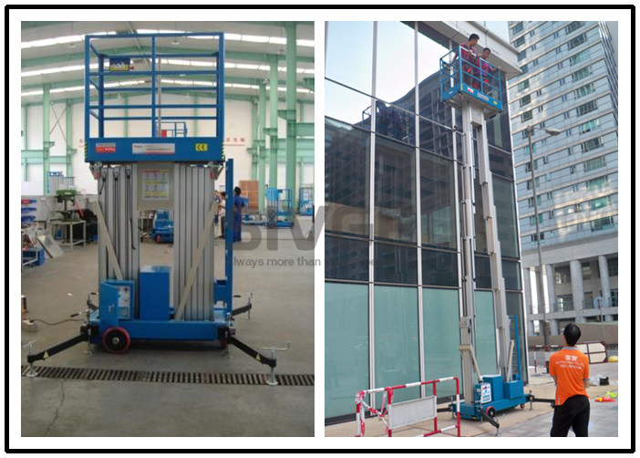 Wholesale 1330 * 600mm Vertical Mast Lift 12 Meter Platform Height For 2 Persons Work from china suppliers
