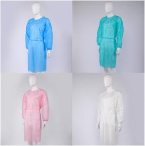 China Cotton Disposable Lab Coats Doctors Nurses Men Women Pink Hospital Gown on sale