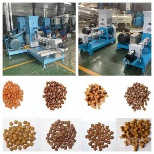China 200-500kg/H Dry Type Fish Feed Extruder Small Floating Fish Feed Machine 2.5mm-6mm on sale