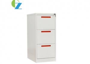 China Commercial Use Vertical  Filing Cabinet 3 Drawers 1330mm Height Fully Open on sale