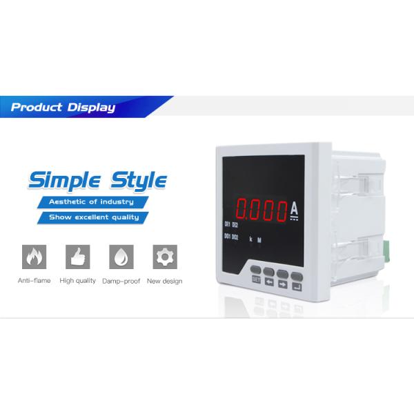 96*96 mm DC LED Current Ampere Meter 0-5Adc