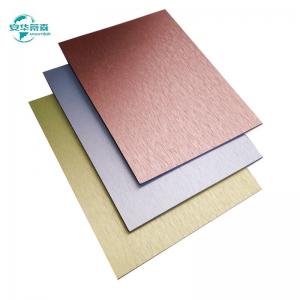 Wholesale B1 Fire Rating Brushed Aluminum Composite Panel ISO14001 Fire Retardant Acp from china suppliers