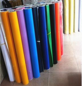 China high quality color vinyl roll/self adhesive vinyl rolls/self adhesive vinyl film on sale