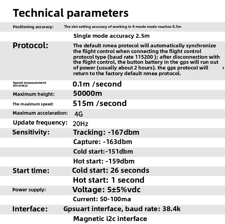 Radiolink SE100 M8N GPS Module High-Precision Compass for Centimeter-Level Positioning Compatible PIX Drones Upgraded Accessory