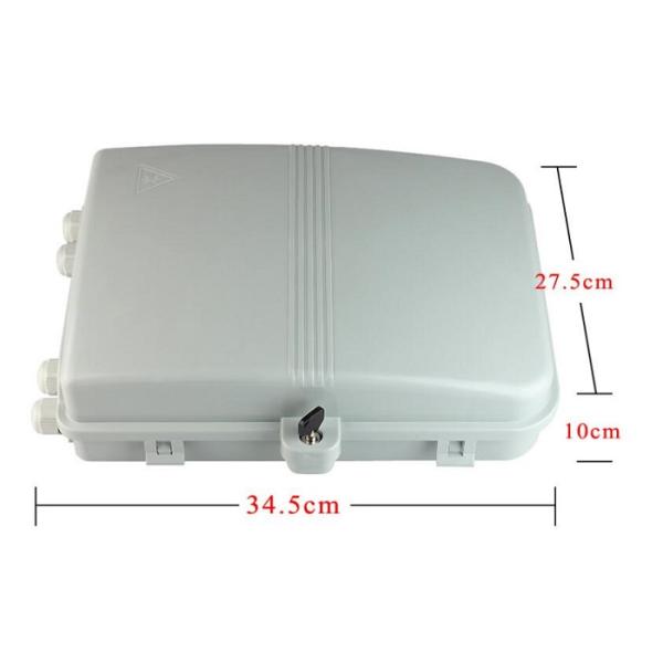 24 Ports FTTH Fiber Optic Distribution Box ABS Material Optical Termination Box