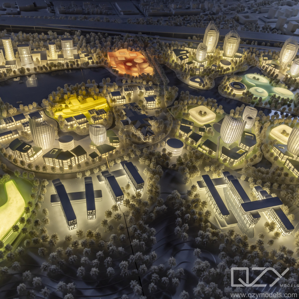Premium Urban Planning Architectural Model | Hybrid 3D Printing & Laser Craftsmanship