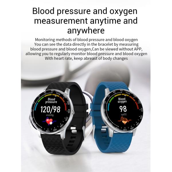 H30 Watch 1.3 Inch Full Touch IPS Screen HR SPO2 Blood Pressure Music Control Physiological Cycle Ladies Smartwatch