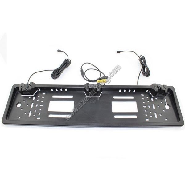 European License Plate Parking Sensor 3 in 1 Car Rearview Camera with two probes and one camera