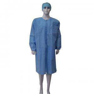 Wholesale PP Disposable Chemistry Lab Coat 20-60gsm Water And Chemical Resistant from china suppliers