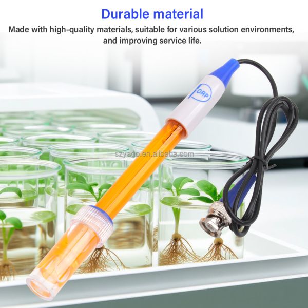 ORP Electrode Sensor with ±5mV Accuracy, 0~1500mV Range, and IP65 Protection for Wastewater & Lab Use