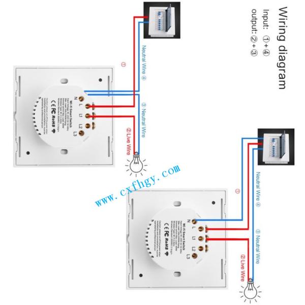 220v WiFi Touch Switch Wall Led Light Switch Panel Wireless Switch Support Timing and Remote Control Work with Google