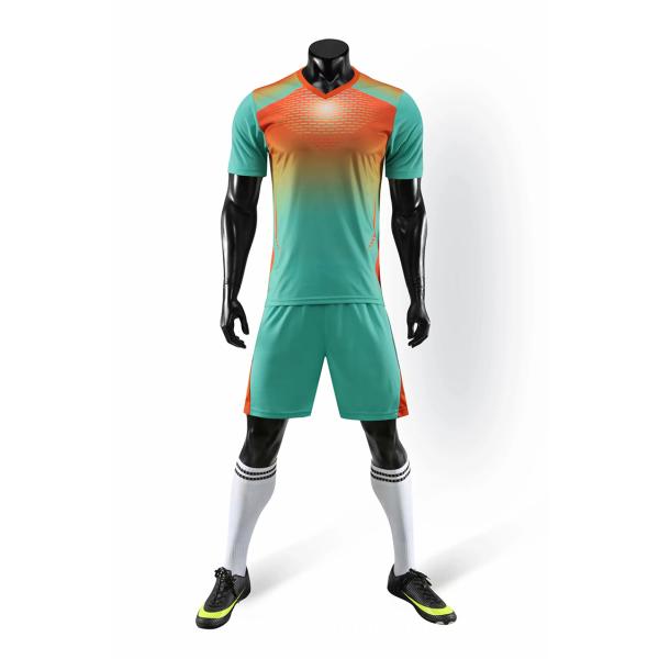 High quality Polyester Material Cheap accept custom Soccer Uniform men Set referee uniform soccer