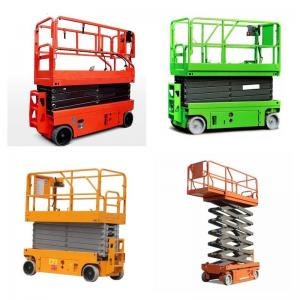 China Steel Structure 12m Self Propelled Scissor Lift Platform With Control Handle on sale