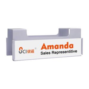 Wholesale Cubicle Name Plate Holder N35-N52 30mm Strong Magnetic Name Badge Holders from china suppliers