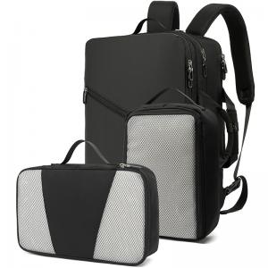 China Unisex Computer Bag Backpacks , Black Laptop Rucksack Water Resistant on sale