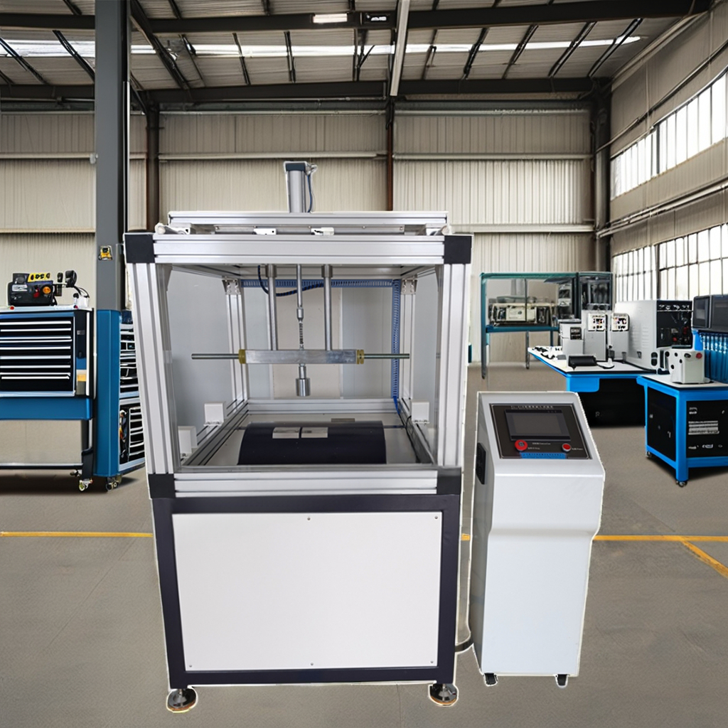 Skate Dynamic Durability Testing Machine PLC Touchscreen Control | Roller Skate Scooter Wheel Abrasion Fatigue Tester