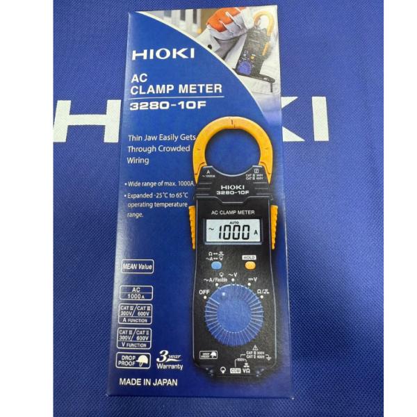Hioki 3280-10F Clamp Meter with 1000A Capacity Measures DC Current