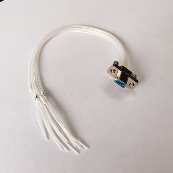 J63A Series Micro Rectangular Electrical Connector with 0.635mm Spacing and Twisted Wire Elastic Micro-Pin Inserts for Screw and Nut Connection