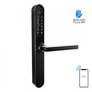 Wholesale TTlock App Lock Body Mortise European Smart Door Lock With Pull Handle from china suppliers