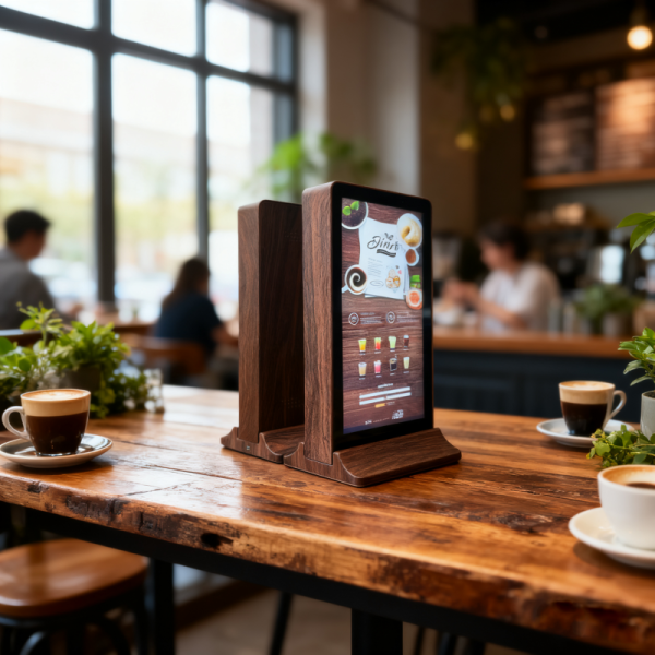 Rechargeable Design, Intelligent Ordering Touch Display With Reduced Wiring Costs