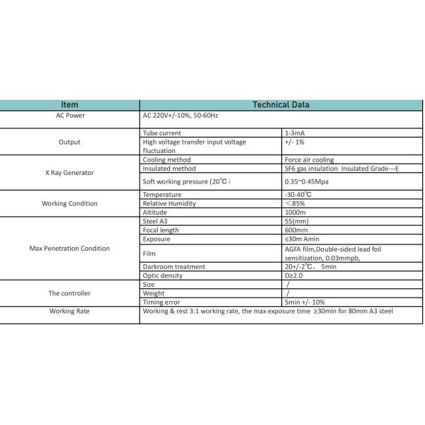 Non destructive Testing Industrial NDT X Ray Weld Inspection Equipment