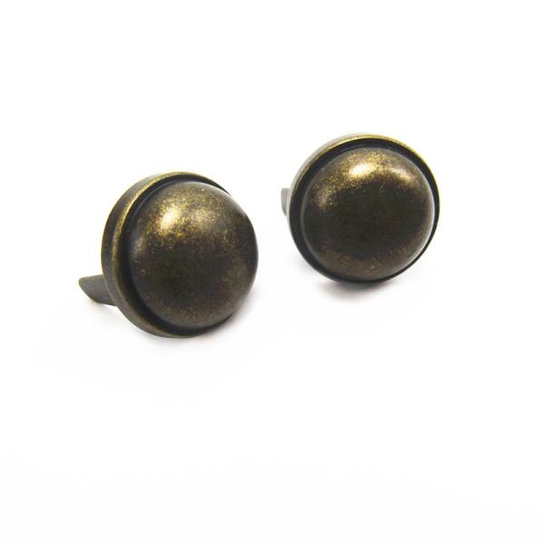 10mm-22mm double round double toe rivet retro green bronze double toe rivet