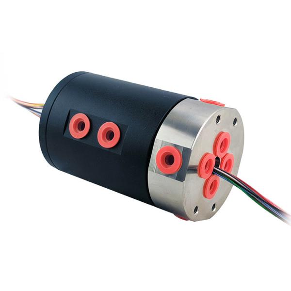 4-Input 4-Output Gas Electric Integrated Slip Ring For Automated Rotating Platforms