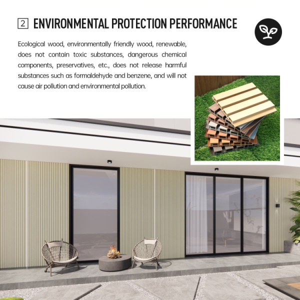 Exterior WPC Wall Cladding for Building Facade Decoration