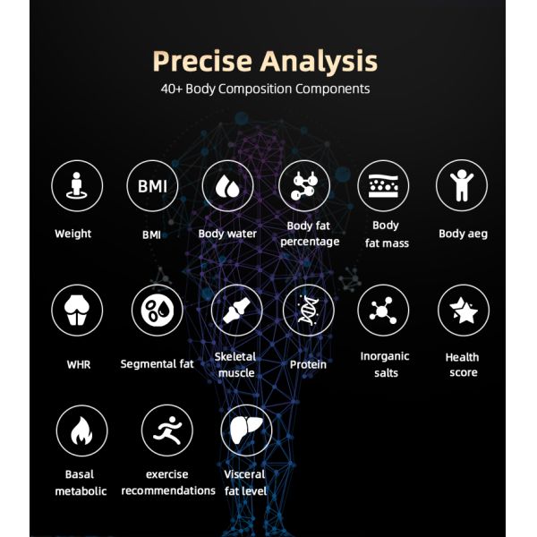 Gym Use Full Body Analyzer Body Scanner Analyzer Scanner Machine Human Composition Measurement Fat Analyse