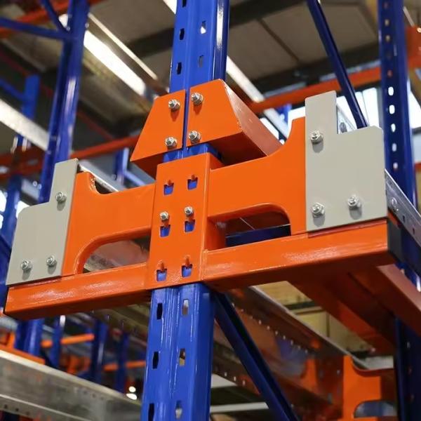 High Capacity Industrial Metal Storage Racks , Shuttle Radio Racking Customized