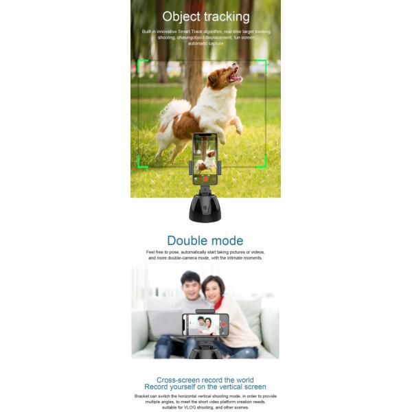 All in one 360 Degree Rotation Auto Face Object Tracking Selfie Stick smart Shooting Phone Holder