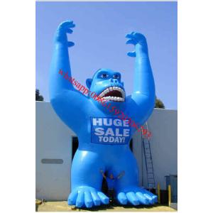 Wholesale Blue colour pvc tarpaulin inflatable gorilla from china suppliers