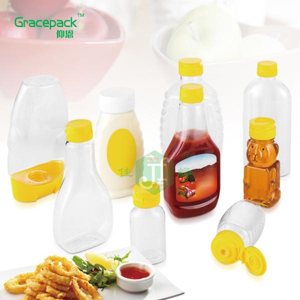 Eco-friendly Plastic Bottle For Sauce packaging Squeeze Bottle, bbq sauce bottle