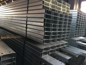 Wholesale Lightweight Galvanized C / Z Purlins , Hot Rolled Metal Building Purlins from china suppliers
