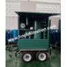 outdoor usage two stage vacuum transformer oil purifier equipped with trailer,insulated oil treatment with weather proof for sale