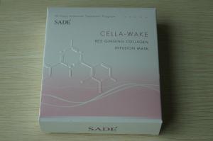 Wholesale Pink Sade Paper Packaging Box White Card For Ginseng Collagen Cosmetic Mask from china suppliers