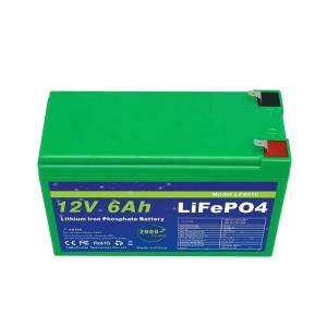 China Smart BMS 12v 6ah Lifepo4 Battery Pack Deep Cycle 2000 Cycles on sale