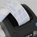 China FOCUS Thermal Printer Paper / Thermal Register Rolls Image Blue And Black for sale