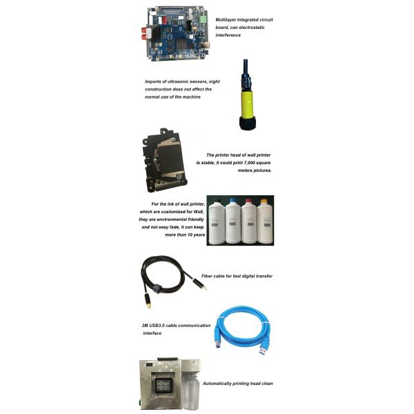 Wall Art Prints Inkjet 3D Vertical Mural Wall Printing Machine For Shop Decoration