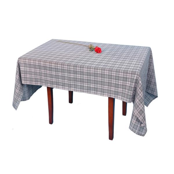 Soft Touching Checkered Table Cloth Square Shape For Household Parties