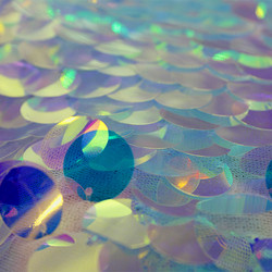 2020 New Fashion Elegant Sequin Poyerster Fabric Satin Fabrics Big Sequins