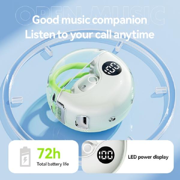 ETEK Bluetooth 5.4 TWS earphone with 115dB sensitivity , 40mAh earphone cell + 200mAh case (protective board), F13 speaker