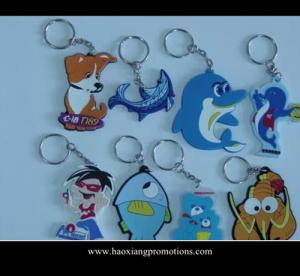China NEW Design 3D Cartoon PVC Keychain/key ring/keyring for promotional gifts on sale