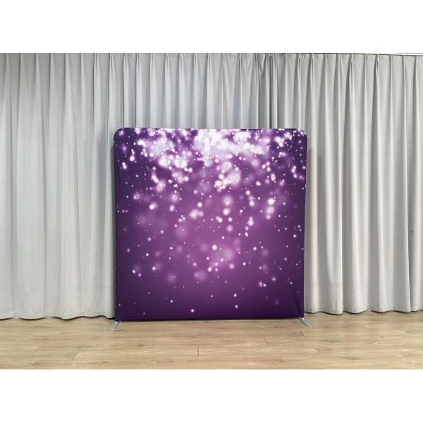 8x8ft Pillowcase Backdrop Two Stands Five Fabric Covers Photo Booth Display