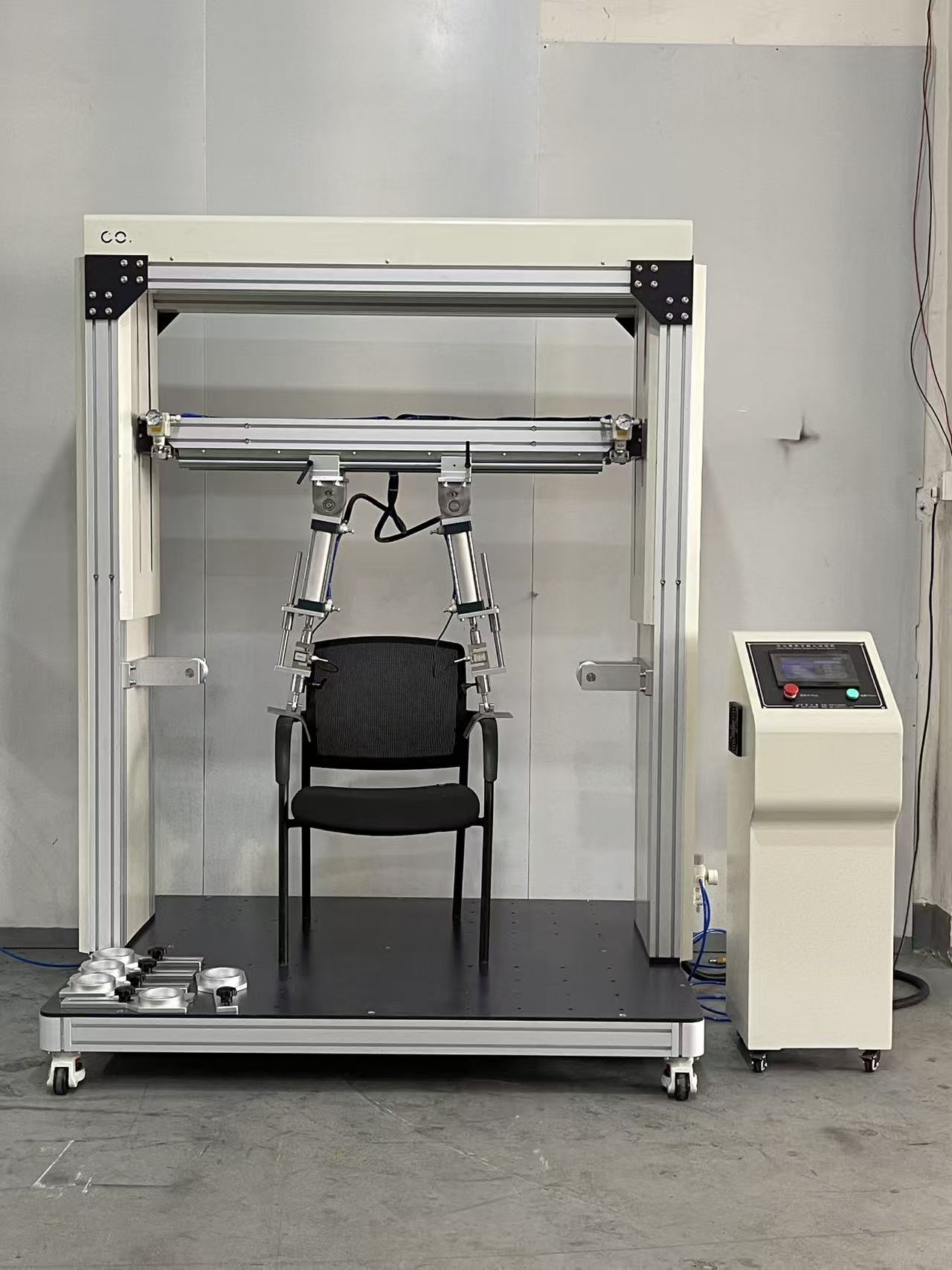Office Chair Armrest Fatigue Testing Machine, Armrest Durability Compression Cyclic Life Strength Performance Tester